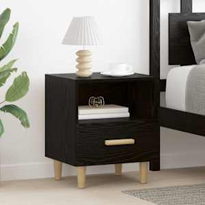 Nočna omarica Črna Orehovina 40 x 35 x 47 cm Konstruiran les