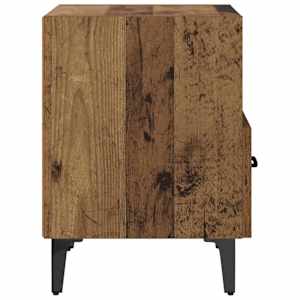 Noční skříňka se zásuvkou 2 pcs Staré dřevo 40 x 35 x 47.5 cm - obrázek 8