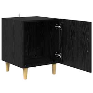 Noční skříňka 2 pcs Černý dub 40 x 40 x 50 cm kompozitní dřevo - obrázek 5