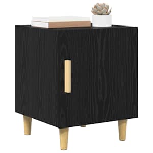 Noční skříňka 2 pcs Černý dub 40 x 40 x 50 cm kompozitní dřevo - obrázek 3