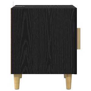 Noční skříňka 2 pcs Černý dub 40 x 40 x 50 cm kompozitní dřevo - obrázek 8