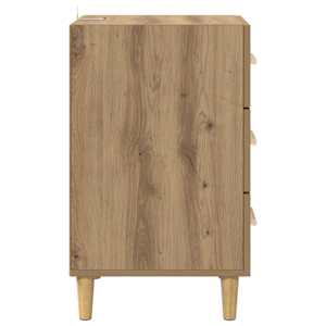 Noční skříňka Artisanový dub 40 x 40 x 66 cm kompozitní dřevo - obrázek 7