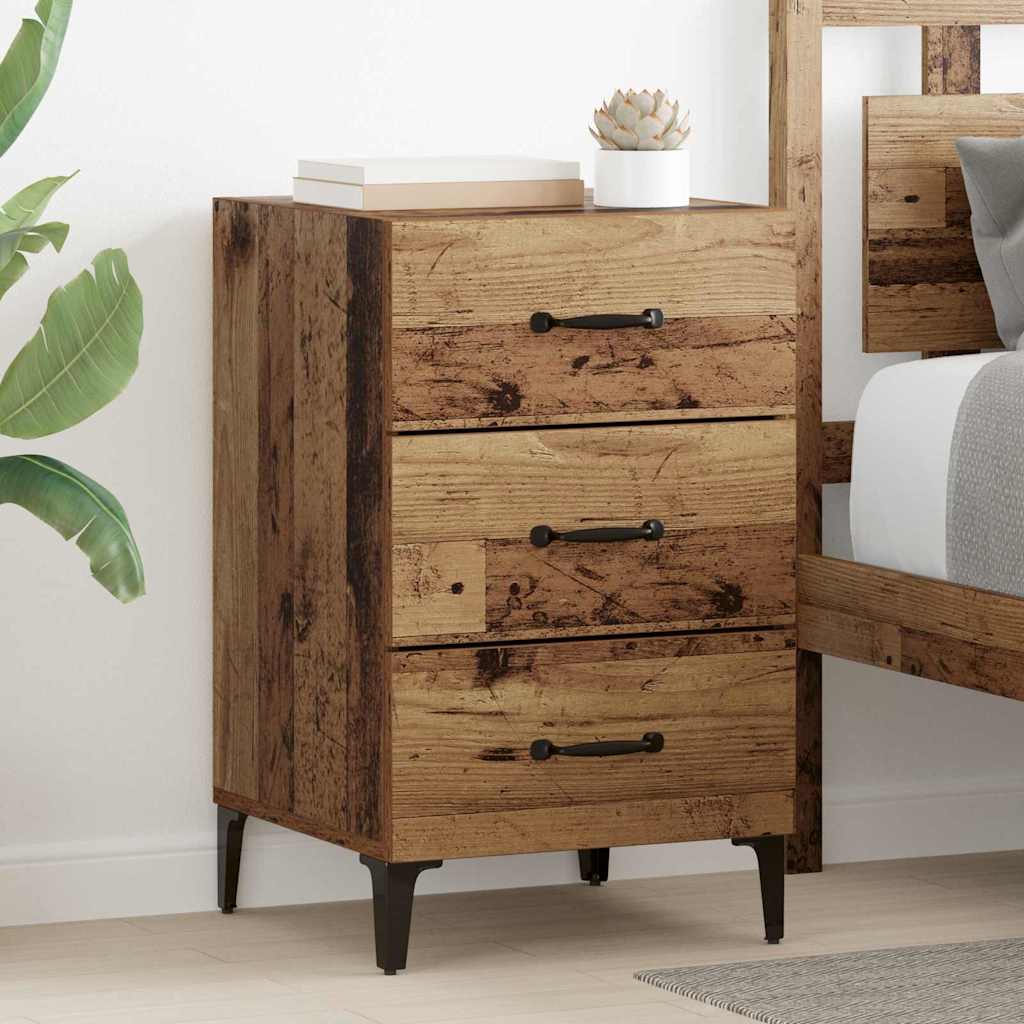 vidaXL Dulap de noapte Lemn vechi 40 x 40 x 66 cm Lemn compozit