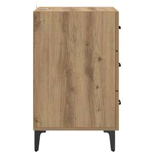 Noční skříňka Artisanový dub 40 x 40.5 x 66 cm kompozitní dřevo - obrázek 7