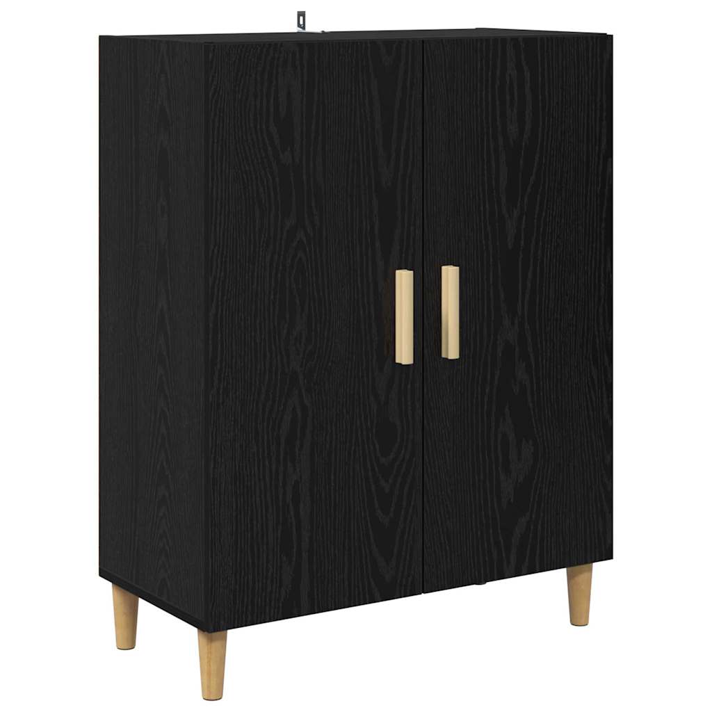 Thumbnail - vidaXL Sideboard Schwarz Eichen-Optik 70 x 34 x 90 cm Holzwerkstoff