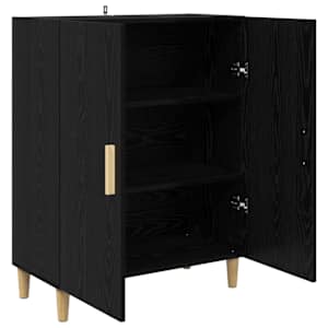Servírovací skříň Černý dub 70 x 34 x 90 cm kompozitní dřevo - obrázek 5