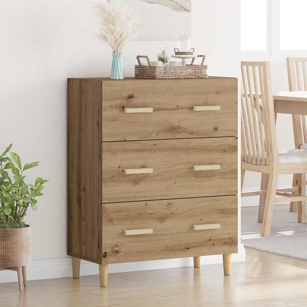 vidaXL Bufet stejar artizanal 34 x 69.5 x 90 cm Lemn compozit