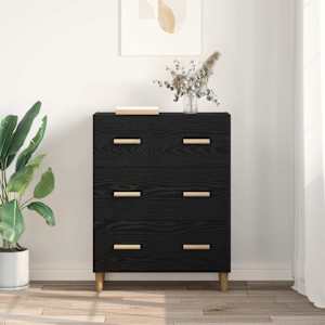 Servírovací skříň Černý dub 69,5 x 34 x 90 cm kompozitní dřevo - obrázek 4