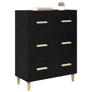 Servírovací skříň Černý dub 69,5 x 34 x 90 cm kompozitní dřevo - obrázek 3