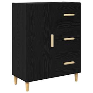 Servírovací skříň Černý dub 34 x 69.5 x 90 cm Kompozitní dřevo - obrázek 2