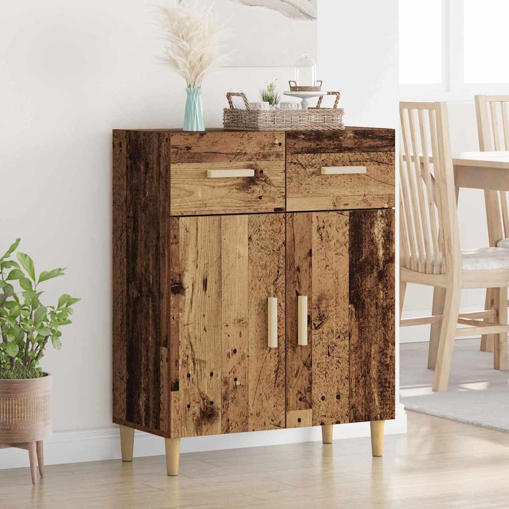 vidaXL Bufet cu sertar Lemn vechi 34 x 69.5 x 89 cm Lemn compozit