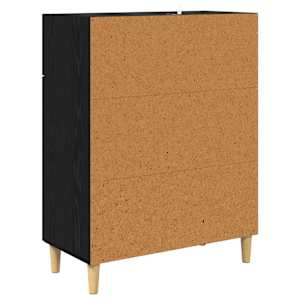 Servírovací skříň Černý dub 34 x 69.5 x 89 cm Kompozitní dřevo - obrázek 8