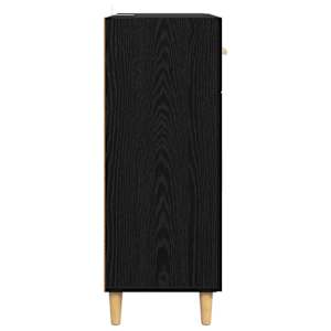 Servírovací skříň Černý dub 34 x 69.5 x 89 cm Kompozitní dřevo - obrázek 7