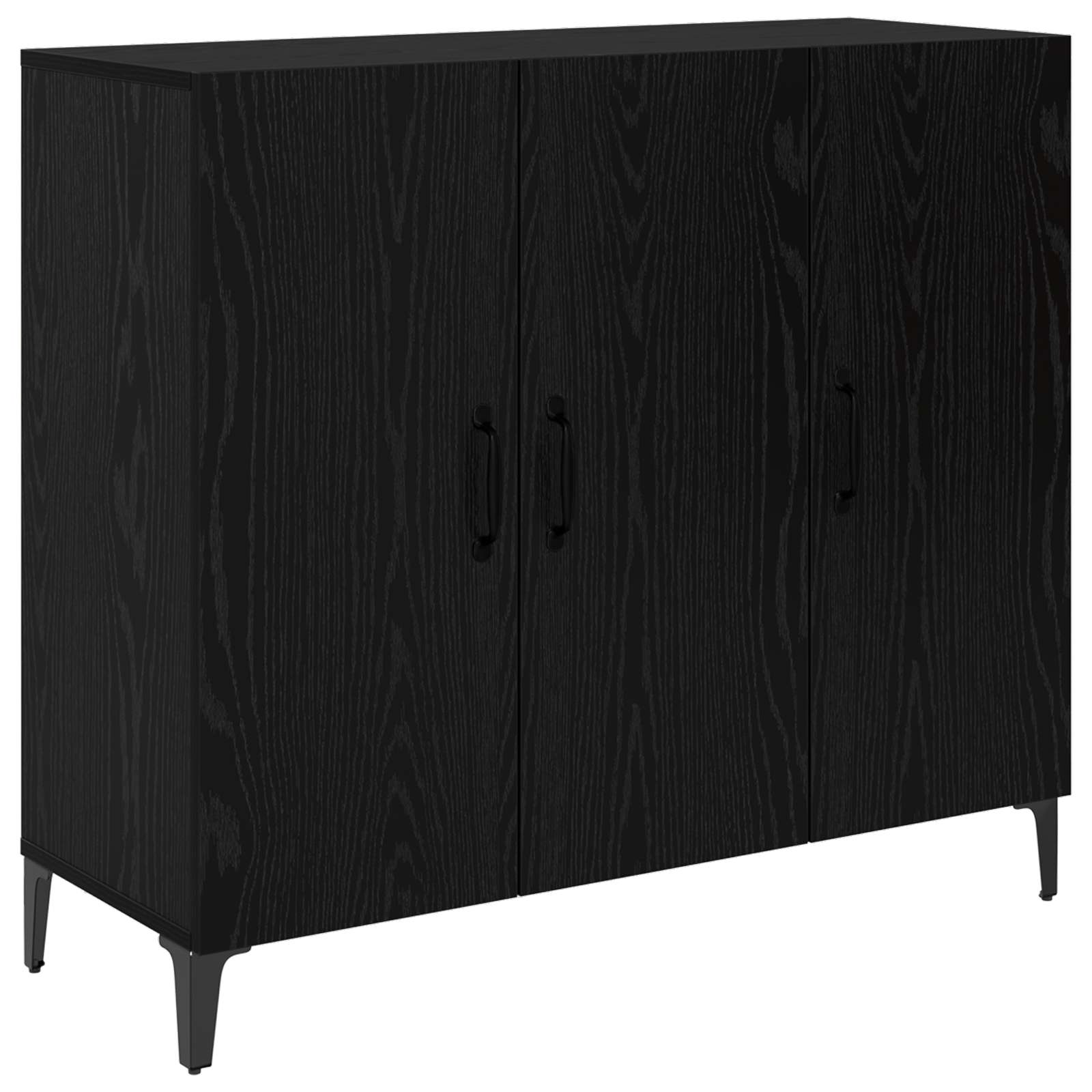 Bufet Czarny dąb 34 x 90 x 80 cm Materiał drewnopochodny