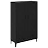 vidaXL K&otilde;rgushein sahtliga Must tamm 70 x 31 x 115 cm