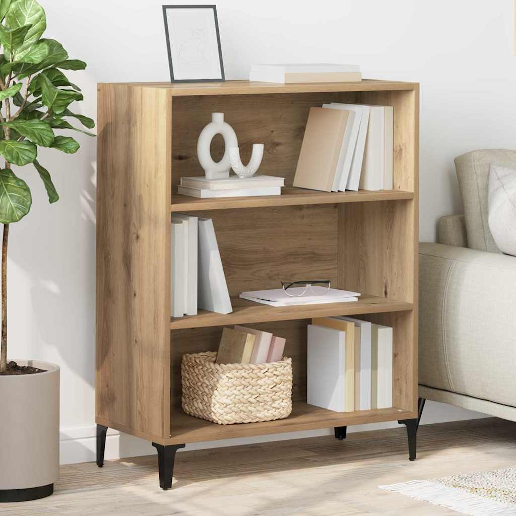 vidaXL Bufet stejar artizanal 32.5 x 69.5 x 90 cm Lemn compozit