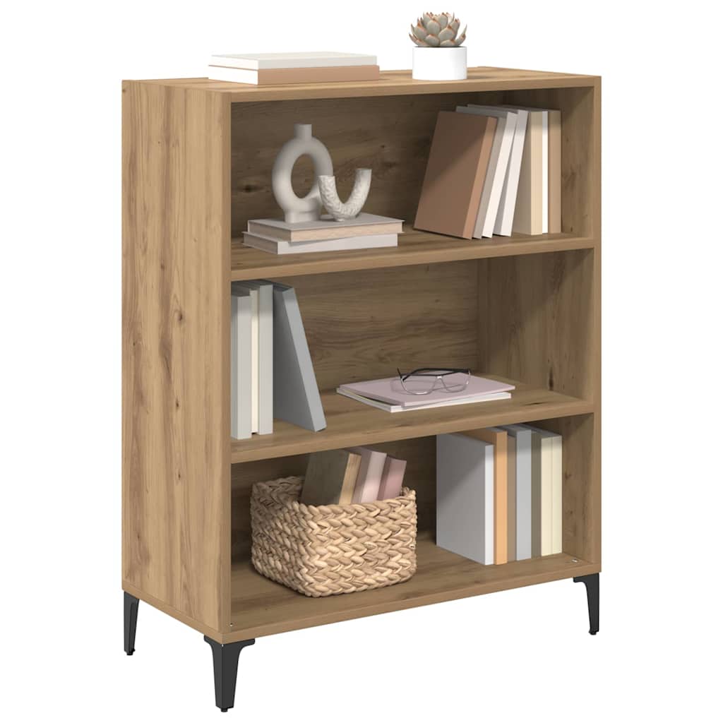 vidaXL Dressoir artisanaal eikenkleurig 32,5 x 69,5 x 90 cm