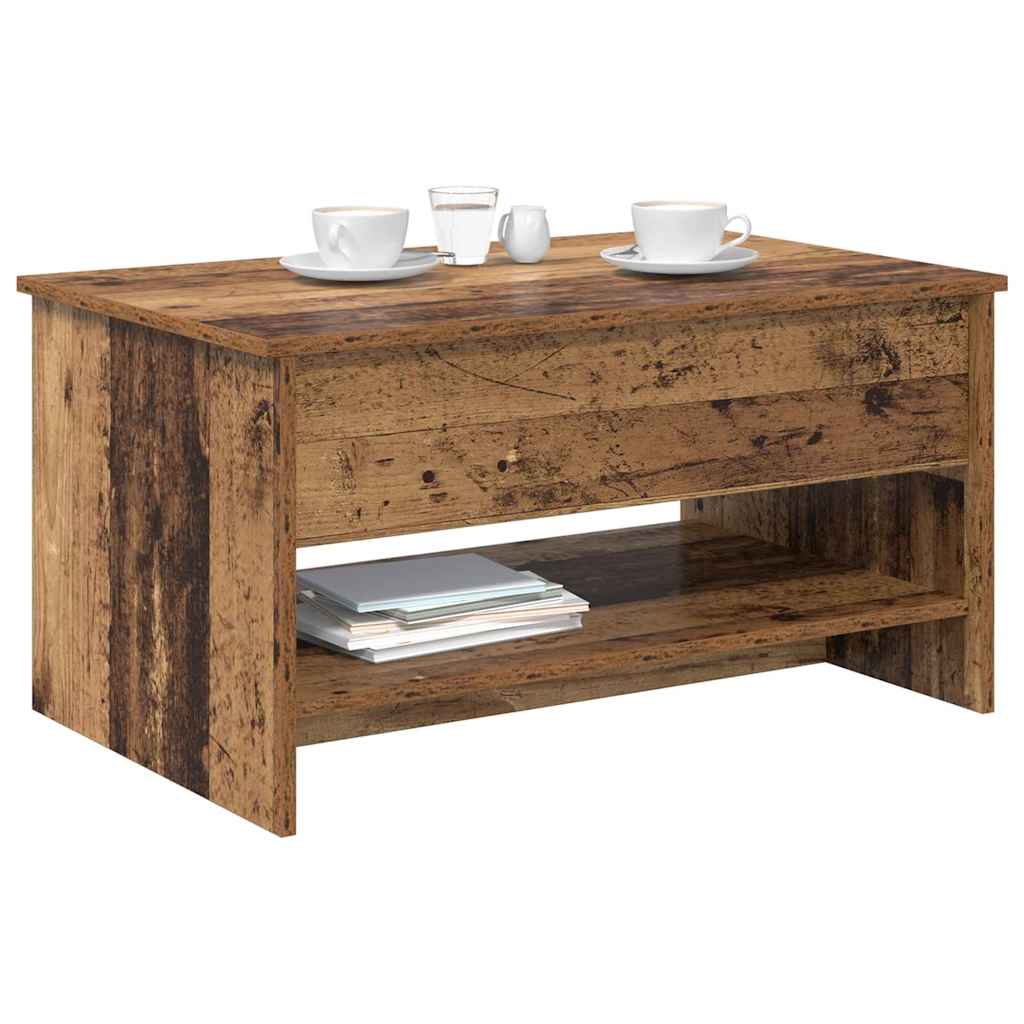 vidaXL Salontafel Oud hout 80 x 50,5 x 41,5 cm Bewerkt hout