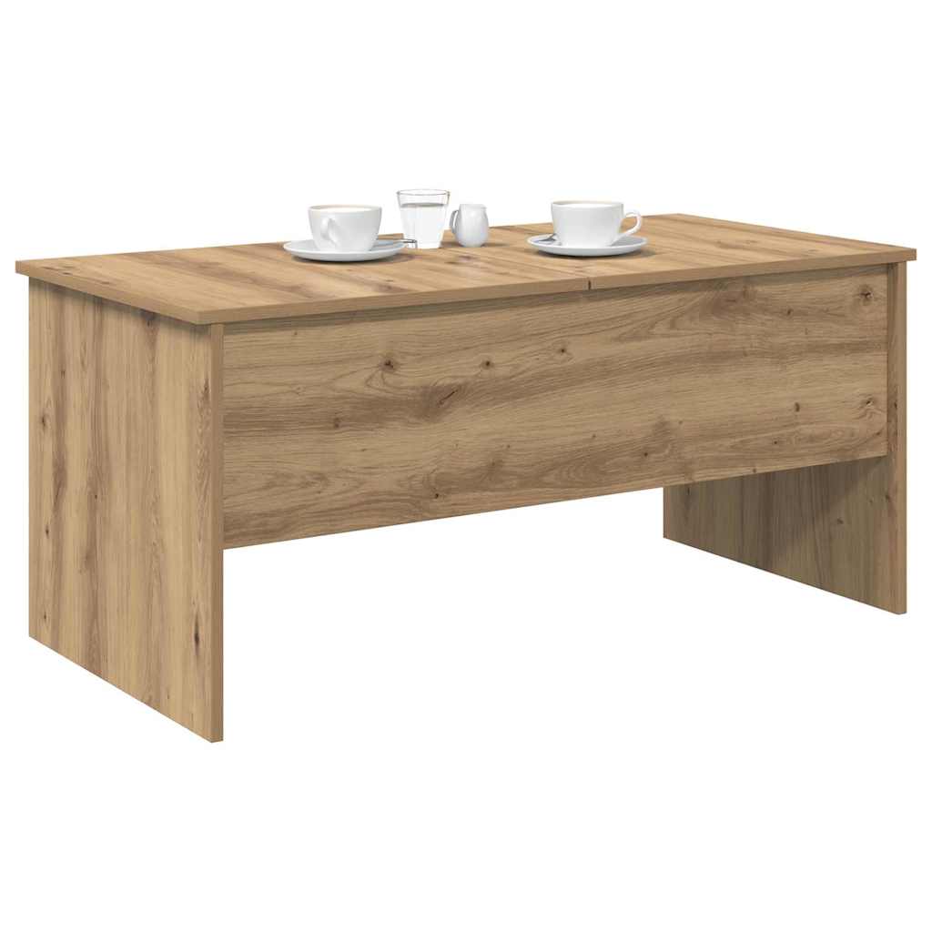 vidaXL Salontafel artisanaal eikenkleurig 102 x 50,5 x 46,5 cm