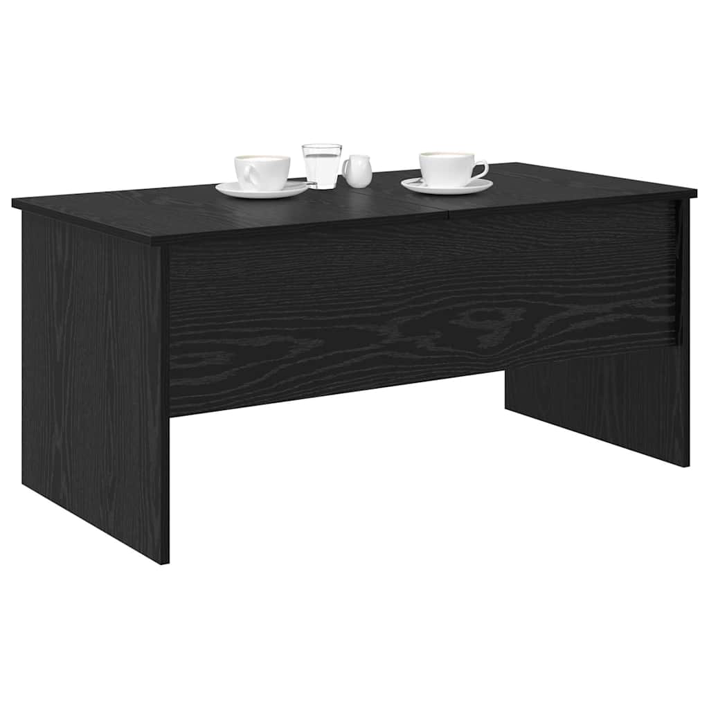 vidaXL Salontafel Zwart eiken 102 x 50,5 x 46,5 cm Bewerkt hout
