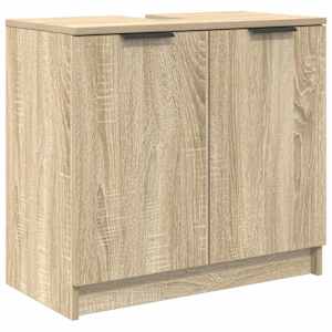 vidaXL Vannitoa kapp Sonoma tamm 64,5 x 33,5 x 59 cm Tehispuit