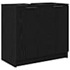 vidaXL Vannitoa kapp Must tamm 64,5 x 33,5 x 59 cm Tehispuit