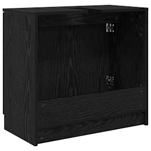 Koupelnová skříň Černý dub 64,5 x 33,5 x 59 cm kompozitní dřevo - obrázek 8