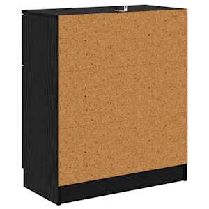 Servírovací skříň Černý dub 60 x 30 x 70 cm kompozitní dřevo - obrázek 8