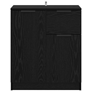 Servírovací skříň Černý dub 60 x 30 x 70 cm kompozitní dřevo - obrázek 6