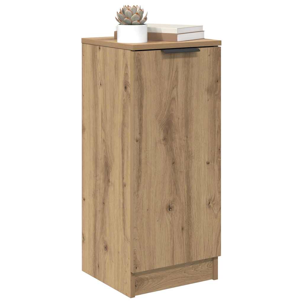 vidaXL Dressoir artisanaal eikenkleurig 30 x 30 x 70 cm Bewerkt hout