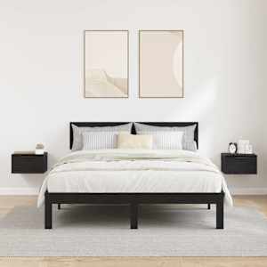 Noční skříňka 2 pcs Černý dub 34 x 30 x 20 cm kompozitní dřevo - obrázek 4