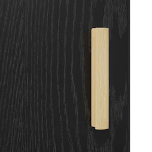 Servírovací skříň Černý dub 69,5 x 34 x 90 cm kompozitní dřevo - obrázek 10