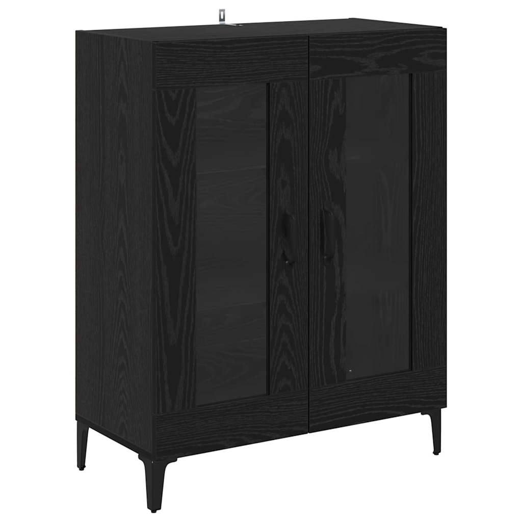 VidaXL Dressoir Zwart Eiken 69, 5 X 34 X 90 Cm