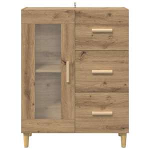 Servírovací skříň Artisanový dub 69,5 x 34 x 90 cm - obrázek 6