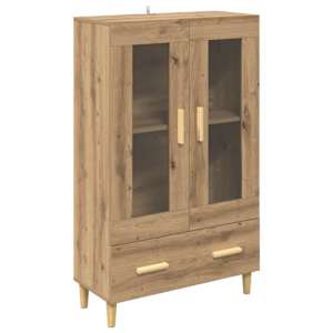 Vysoký bufet Artisanový dub 70 x 31 x 115 cm kompozitní dřevo - obrázek 2