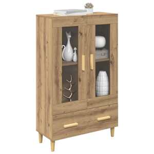 Vysoký bufet Artisanový dub 70 x 31 x 115 cm kompozitní dřevo - obrázek 3