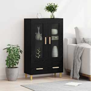 Vysoký bufet Černý dub 70 x 31 x 115 cm kompozitní dřevo - obrázek 4