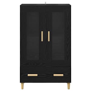 Vysoký bufet Černý dub 70 x 31 x 115 cm kompozitní dřevo - obrázek 6