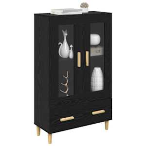 Vysoký bufet Černý dub 70 x 31 x 115 cm kompozitní dřevo - obrázek 3