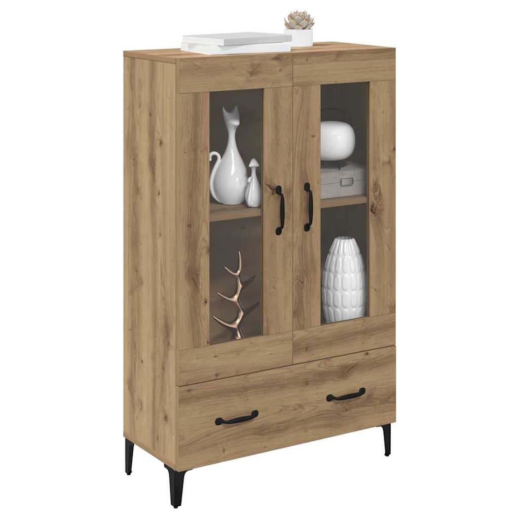 vidaXL Highboard met lade Artisan Eiken 70 x 31 x 115 cm