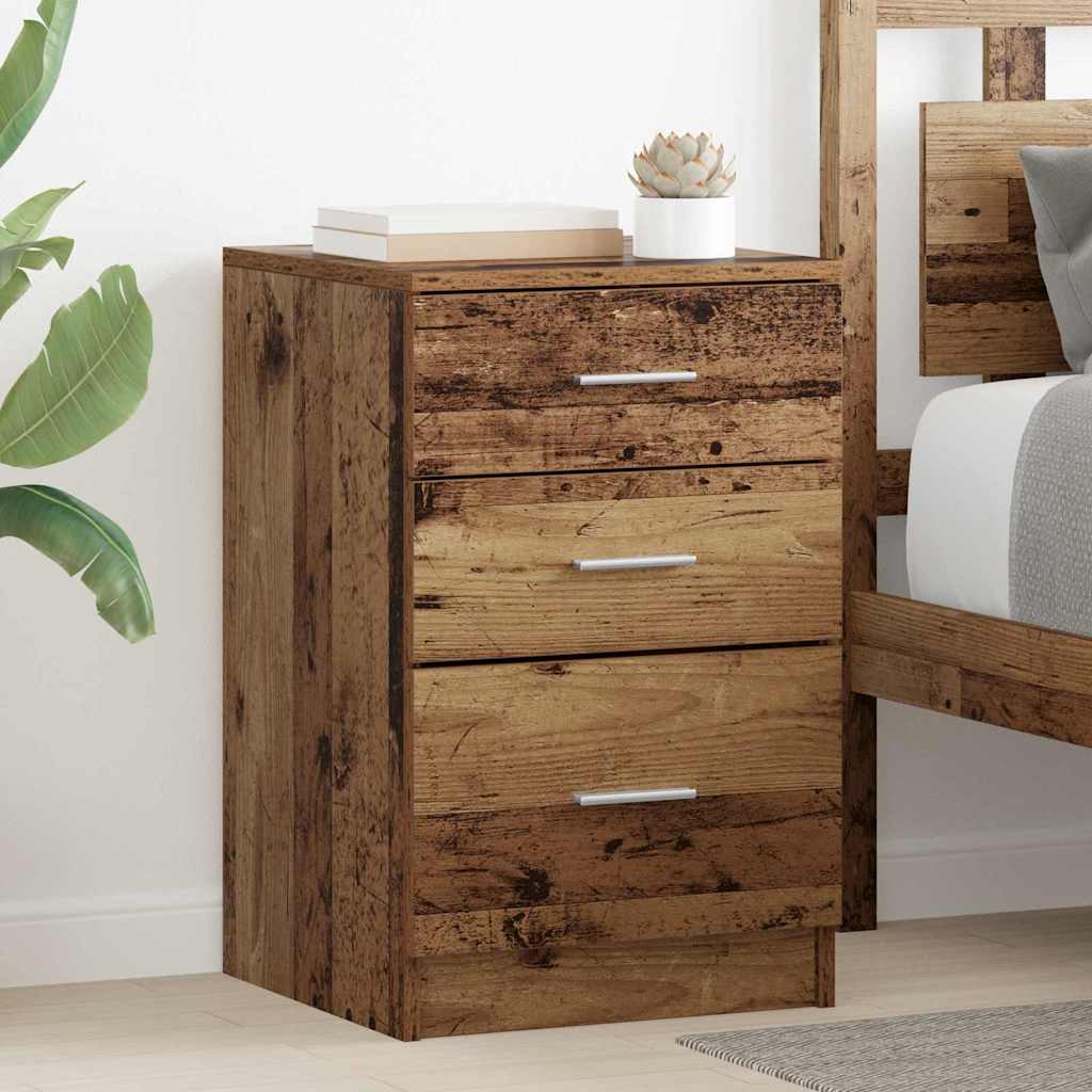 vidaXL Dulap de noapte Lemn vechi 40 x 40 x 63 cm Lemn compozit