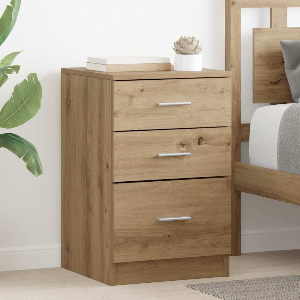 vidaXL Dulap de noapte stejar artizanal 40 x 40 x 63 cm Lemn compozit