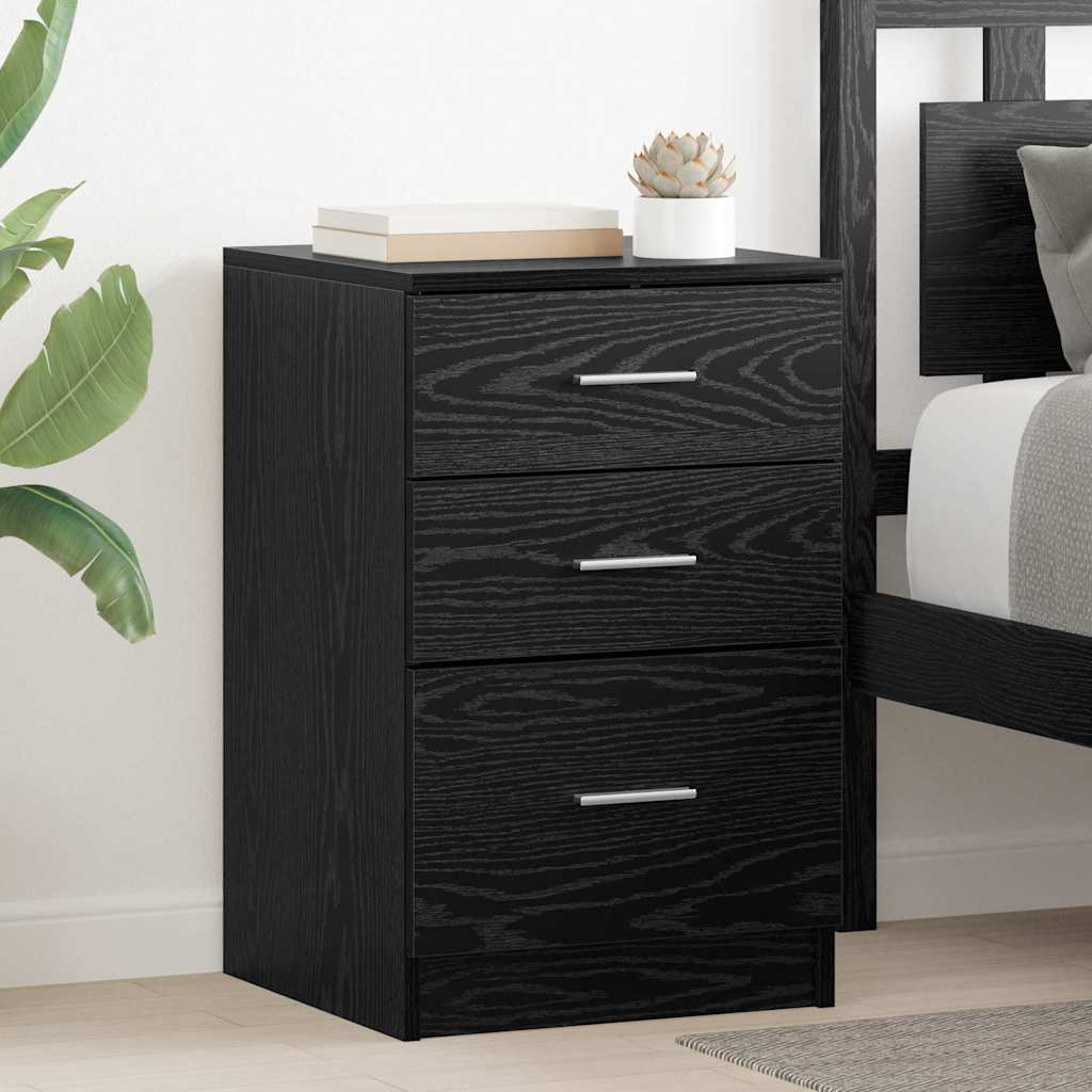 vidaXL Dulap de noapte Stejar negru 40 x 40 x 63 cm Lemn compozit