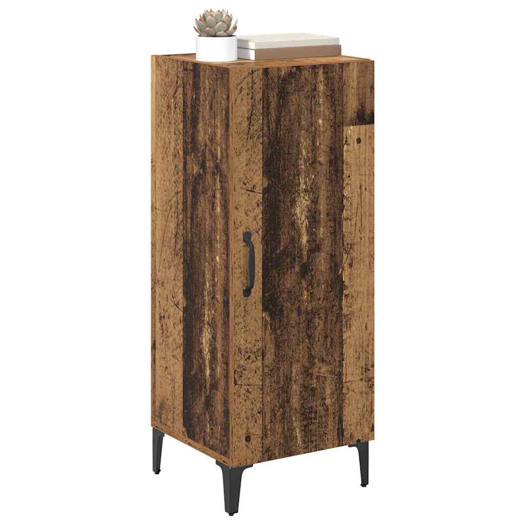 vidaXL Dressoir Oud hout 34.5 x 34 x 90 cm Bewerkt hout