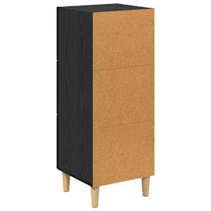 Servírovací skříň Černý dub 34.5 x 34 x 90 cm Kompozitní dřevo - obrázek 8