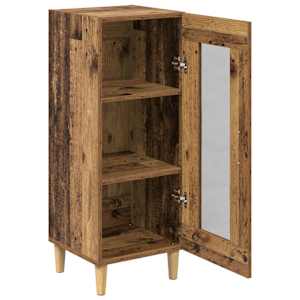 Servírovací skříň Staré dřevo 34,5 x 32,5 x 90 cm - obrázek 5