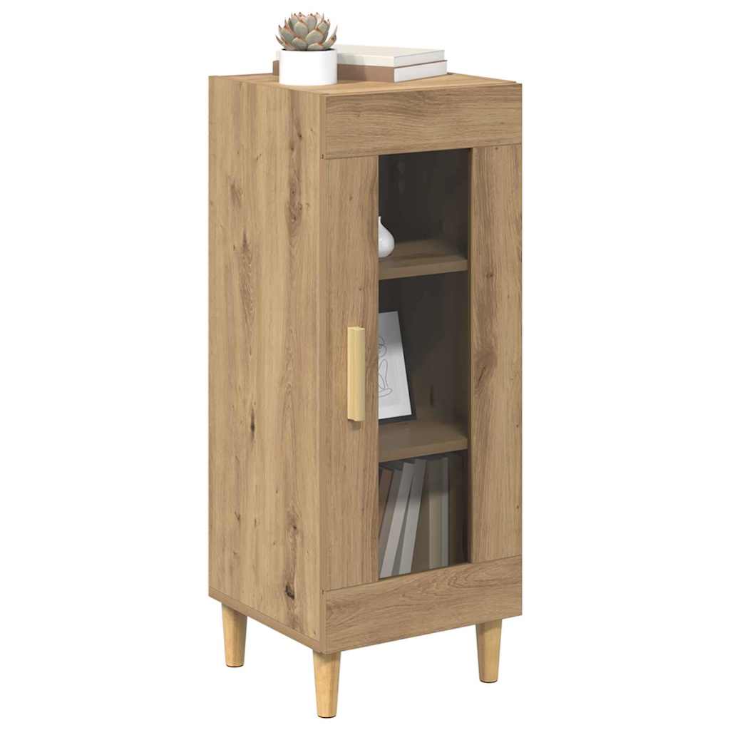 vidaXL artisanaal eikenkleurig 34,5 x 32,5 x 90 cm Bewerkt hout