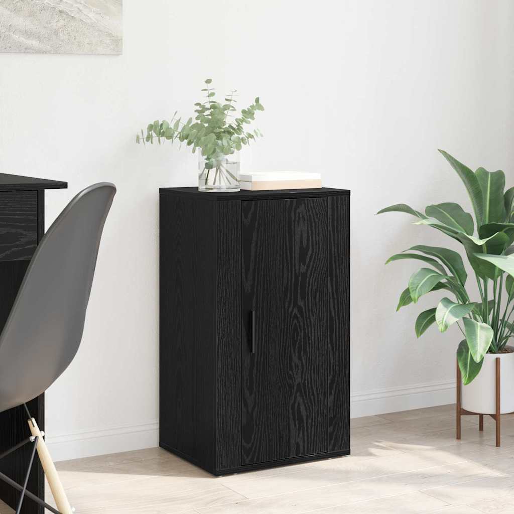 vidaXL Bufet Stejar negru 40 x 33 x 70 cm Lemn compozit