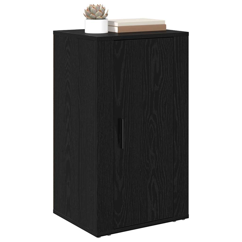 vidaXL Dressoir Zwart eiken 40 x 33 x 70 cm Bewerkt hout