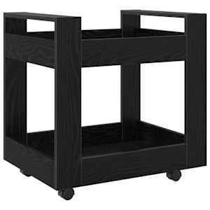 vidaXL Lauatroll Must tamm 60 x 45 x 60 cm Tehispuit
